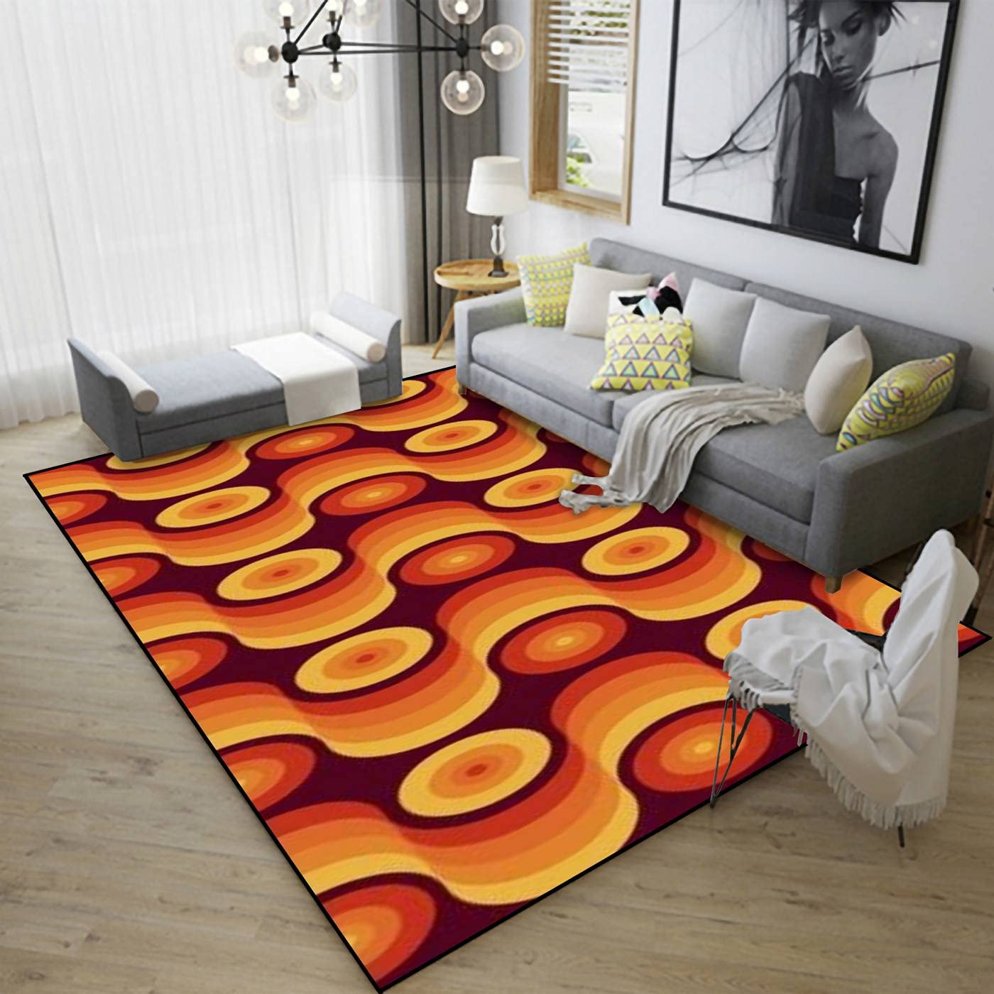 44.5×101 \"Play with ” ViNTAGE RUG jinchan Area Rug 3x5 Persian Rug Indoor Entryway Vintage Rug